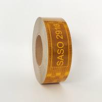 Amarillo SASO 2913 cinta reflectiva prismática autoadhesiva metalizada para el mercado de Oriente Medio