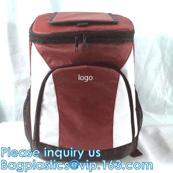 Zipper pocket, Leak Proof Backpack Cooler, Insulated Waterproof Large Capacity Bag, Beach lunch Accessories