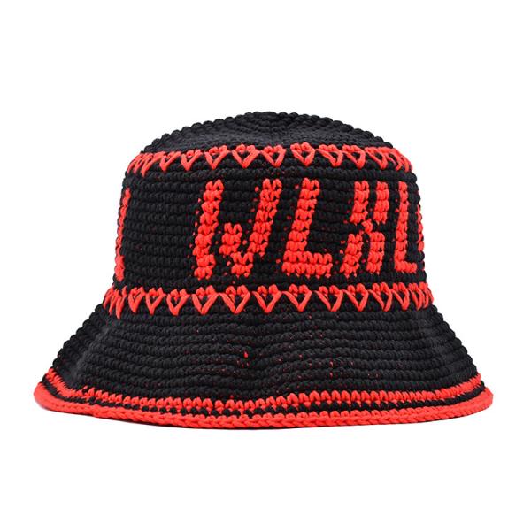 Hand woven Bucket hat leisure summer sun shading beach straw hat