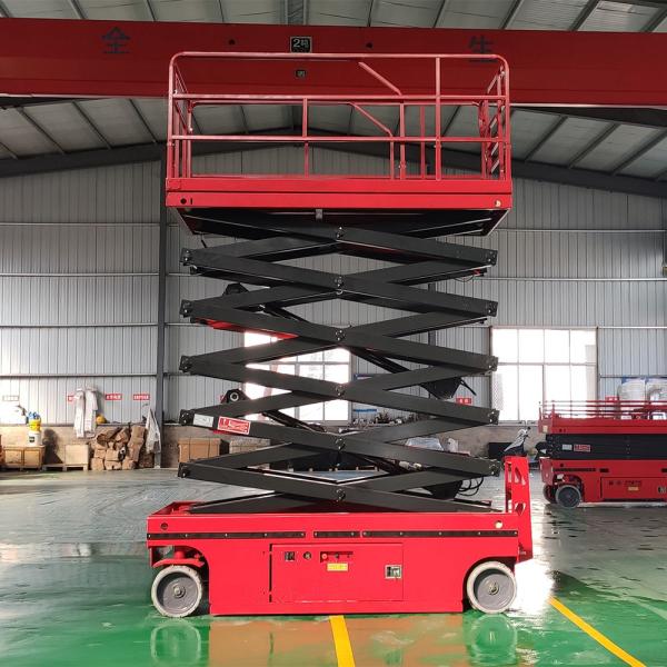6m 8m Self Propelled Scissor Lift Maintain Free Mobile Scissor Lift