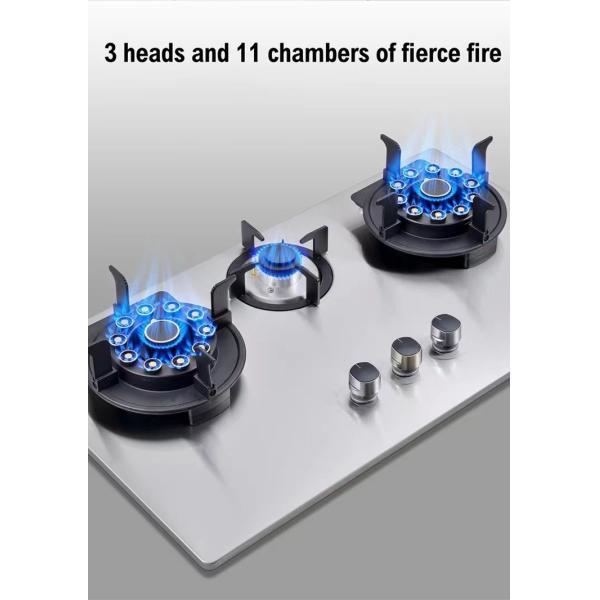 Electronic Ignition Gas Burner 2 3 4 5 6 Burner Cooker Stove Fashion Built-in Gas Hob