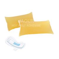 Adhésif chaud de fonte de serviettes hygiéniques jaune-clair pour les produits hygiéniques