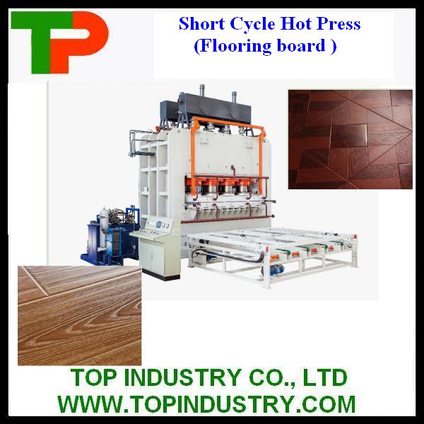 Высокое давление короткий цикл горячего пресса для деревянной доски MDF доски ламинирования и эффективности