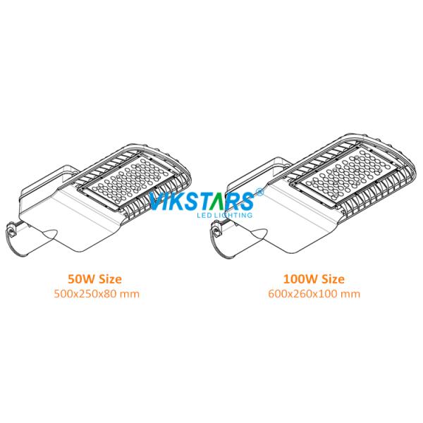 AC85V IP65 Waterproof LED Street Light Lamp 6500K Urban Expressways