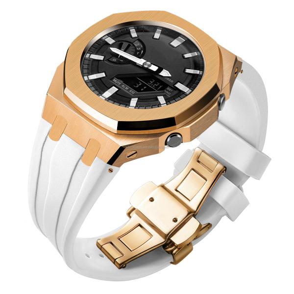 Часовой корпус Casio Ga2100 G из металлической резиновой ручки 316L из нержавеющей стали