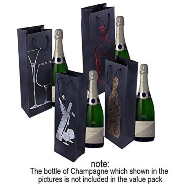 Bolsos personalizados sola botella del regalo del vino para el partido de cena de los cumpleaños de las bodas