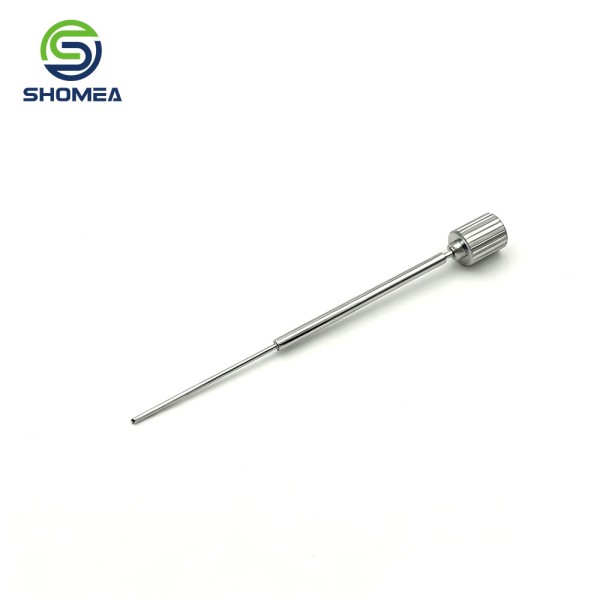 Customized Stainless‑Steel IVD Aspiration Needle with Knurled Internal Thread Hub