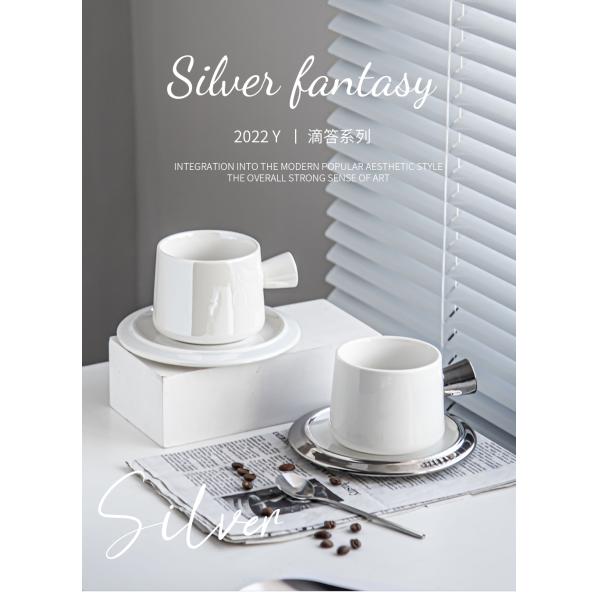 Porcelain Coffee Mug for Light Luxury Breakfast in Business Gifts Design Style