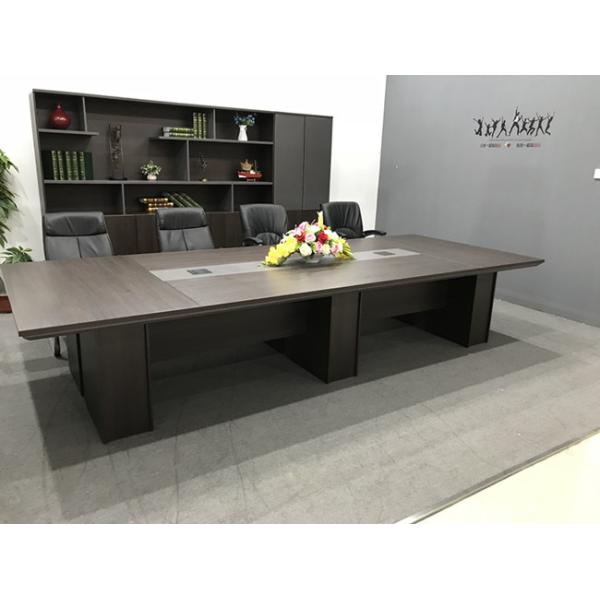 Wood Material Modern Conference Table , Office Meeting Table OEM / ODM
