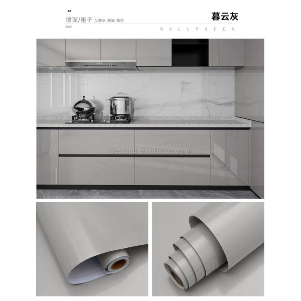 Easy DIY Installation Oil Proof Wallpaper Sticker for Entertainment Furniture Decoration
