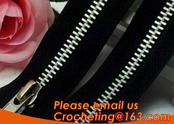 Fashion garment accessory lace zipper decorative zipper for fashion dress