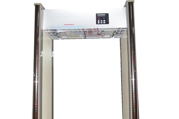 Digital Walk Thru Metal Detector With Single Line LED Screen Panels