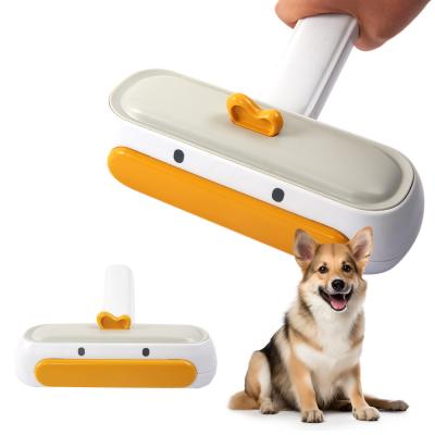 Nettoyage des poils pour animaux de compagnie Détoxifiant pour canard à lentilles réutilisable Brosse à rouleaux Nettoyage sans tracas