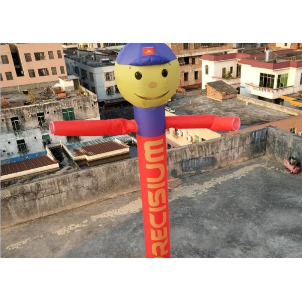 Advertising Oxford Cloth Blue Inflatable Superman With Blower 3m High