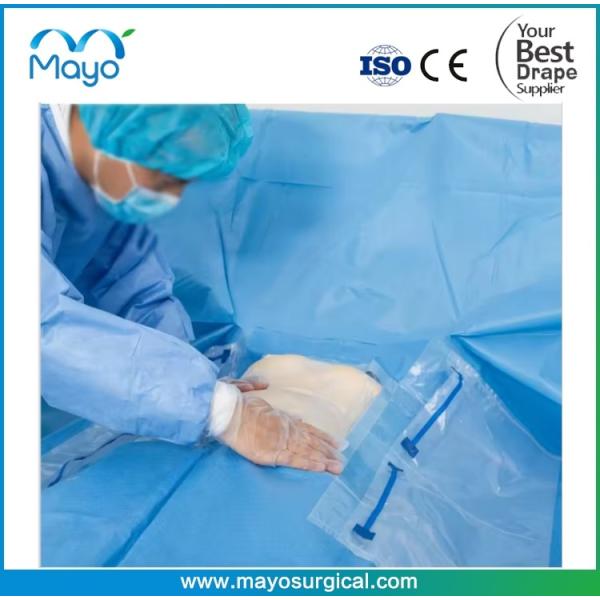 AAMI Niveau 4 Drapeau cardiovasculaire chirurgical personnalisé avec film incisif 3M