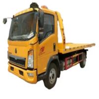 SINOTRUK HOWO 4x2 Direito Direção Automóvel Carrier Wrecker Camião 420HP Flatbed Light Duty Recovery Truck Para Resgate Rodoviário
