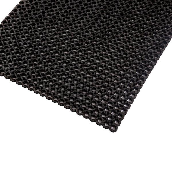 Anti Fatigue Drainage Mat Anti Slip Rubber Mats Rubber Hollow Mats 3' X 3' Inch Black Color For Horse Grooming Area