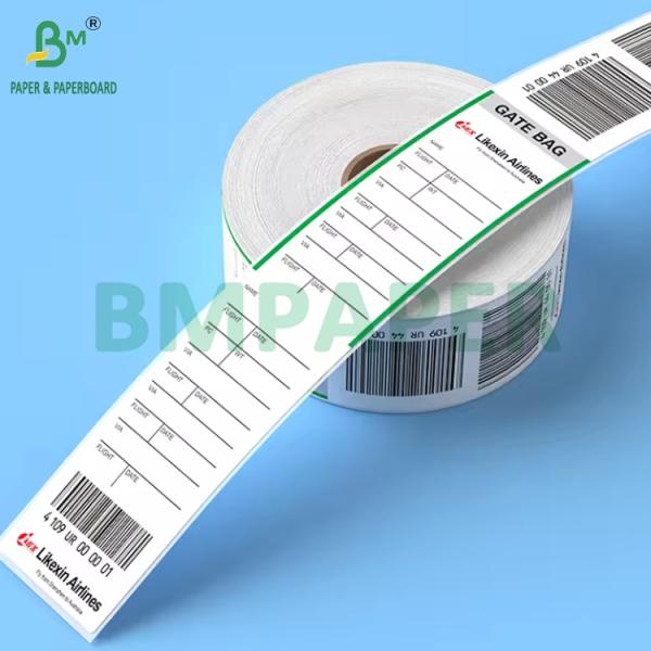 70 гр. Термоэтикетки авиакомпании Адгезивные теги для багажа Бумага 53,9 см х 5,5 см