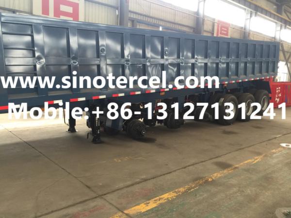 Steel Transportation Semi Tipper Truck 6 Axle Semi Tipper Trailer