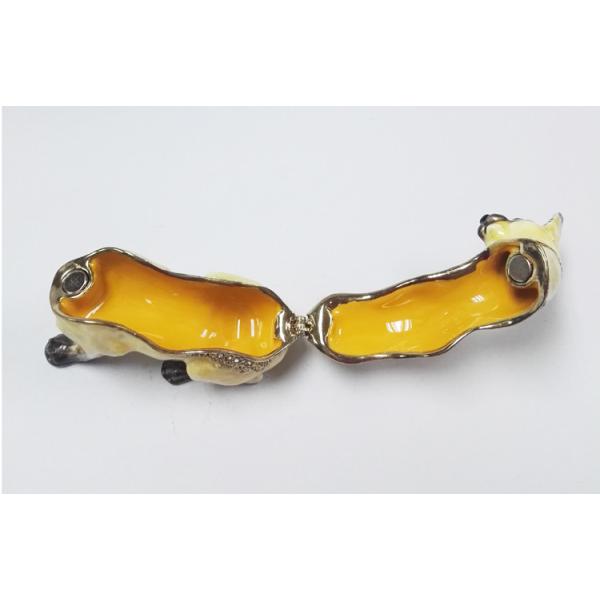 dog alloy jewelry box decorative metal keepsake box fashion trinket box home decorative