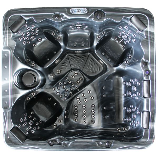 7803s High Jet Count Family Hydro Massage Hot Tub Square Freestanding Acrylic Outdoor Spa Tub