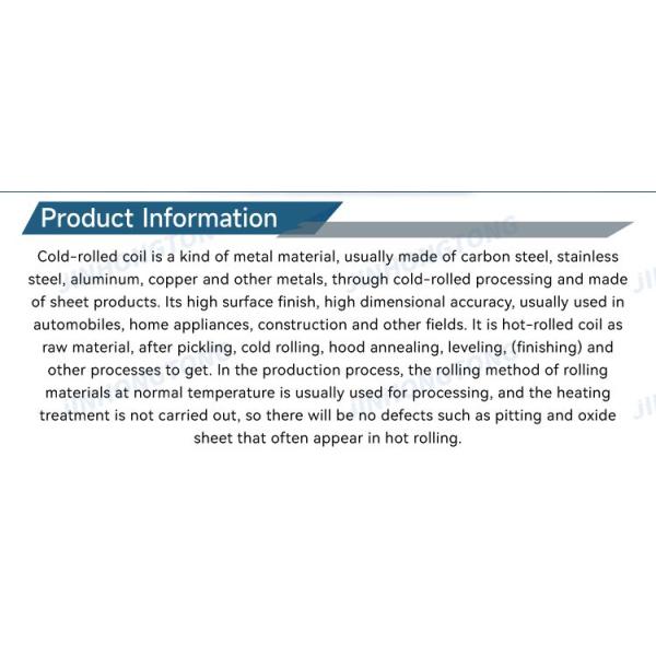 0.12MM-3MM Thickness Carbon Steel Cold Rolled Coil Spring Steel Hard Coil with Welding Service and IS09001 Certification