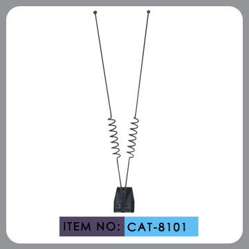Plastic Decorative Car Accessories Black Two Spring Rod Mast