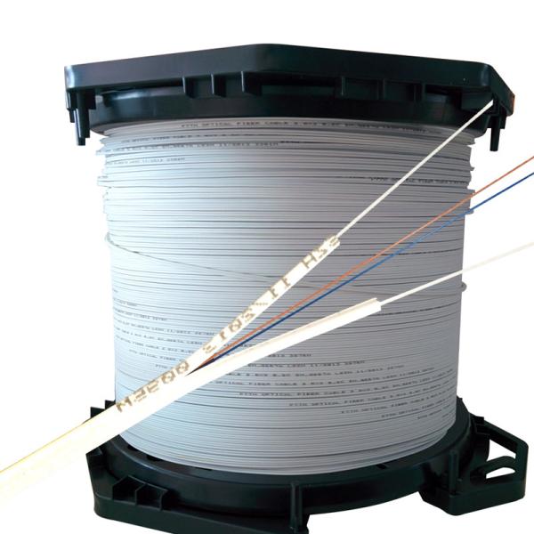 White FTTH Fiber Cable Assembly Drop Cable For Indoor ROHS Certificate