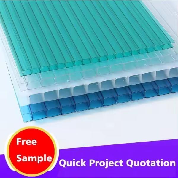Greenhouse Cellular Polycarbonate Panels Multilayer Polycarbonate Sheet Impact Resistant