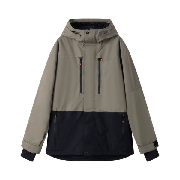 Waterproof Windproof Ski Jacket with Snow Skirt for All-Mountain Winter Sports