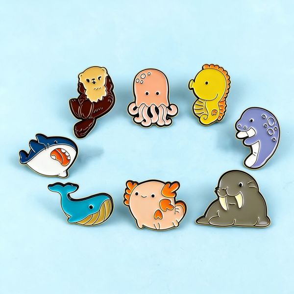 Custom gold metal lapel pins with soft/hard enamel from China wholesale for hats and clothes.
