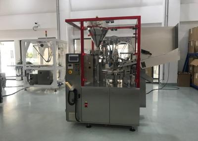 Hair Care Aluminium Tube Sealing Machine , Cosmetic Tube Filling Machine