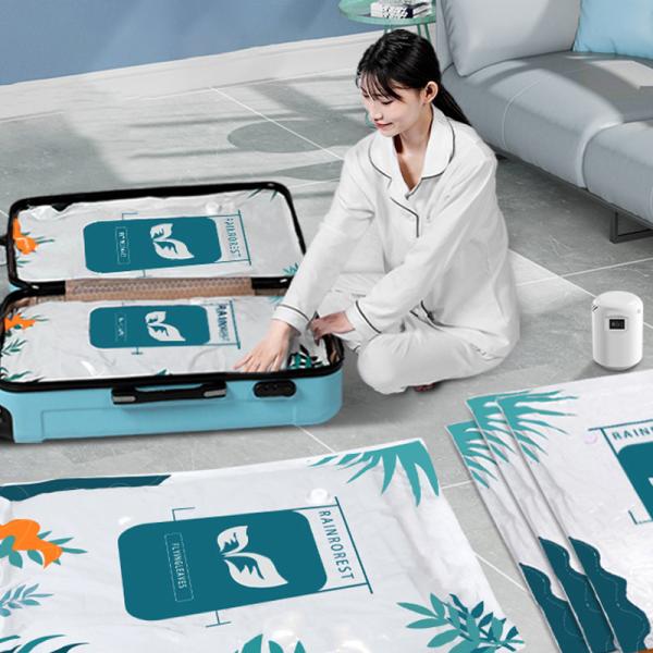 Space Saving Vaccum Seal Bags for All-Season Quilts Custom Printed Logo and Save 75% Space