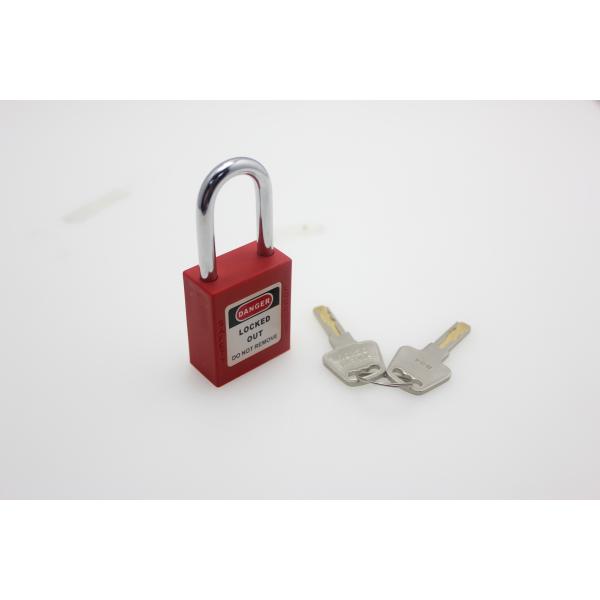 38 Mm Shackle Safety Lockout Padlocks , ABS Material Safety Padlock
