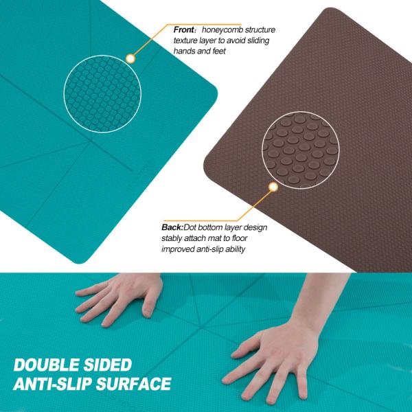 Latex Free TPE Yoga Mat For Women Biodegradable Excellent Slip Resistance