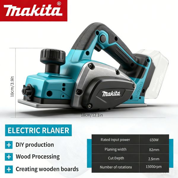 18V Lithium Makita Battery Planer Woodworking Board Flattening Machine