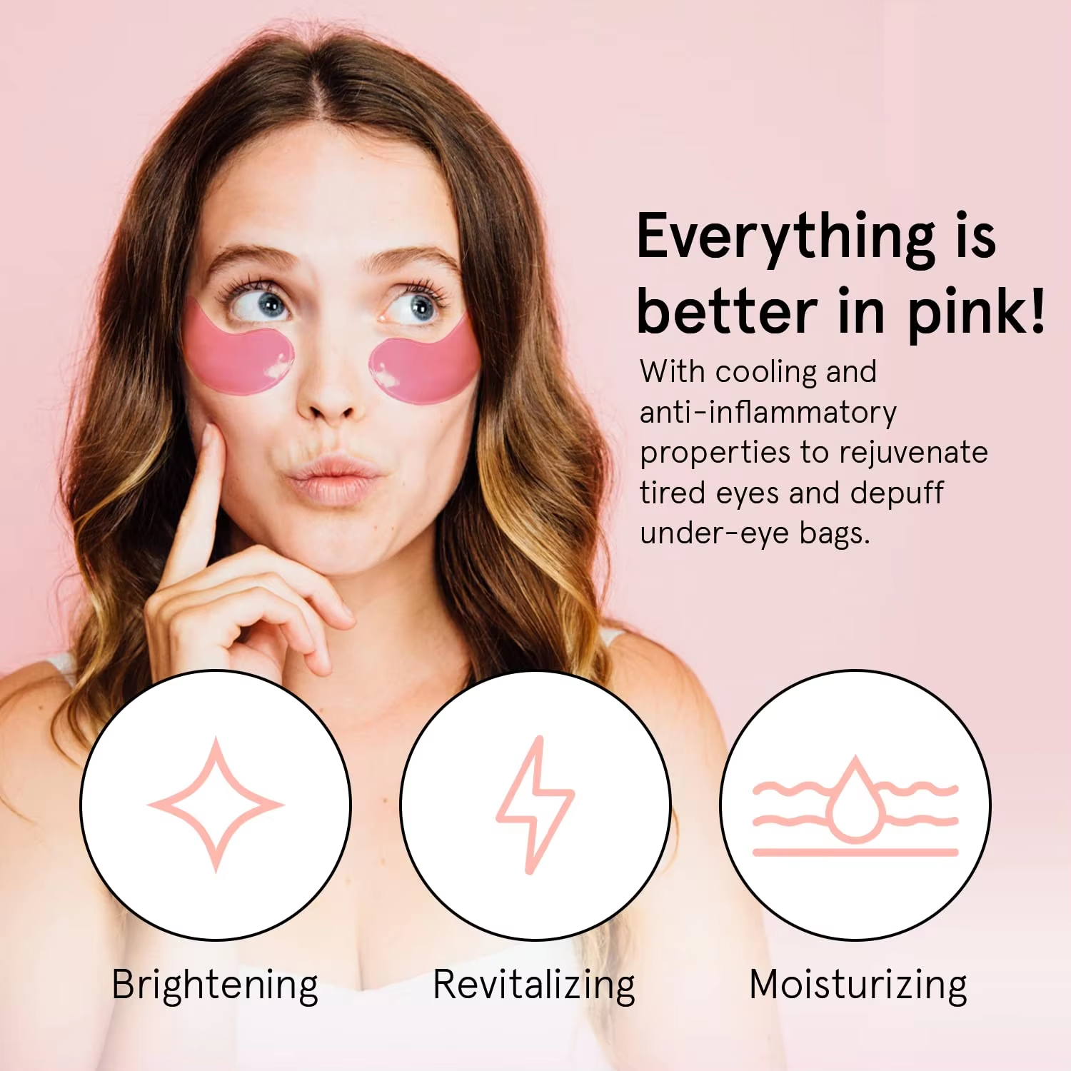OEM Shiny Colorful Collagen Eye Masks Skincare Under Eye Patches Reusable