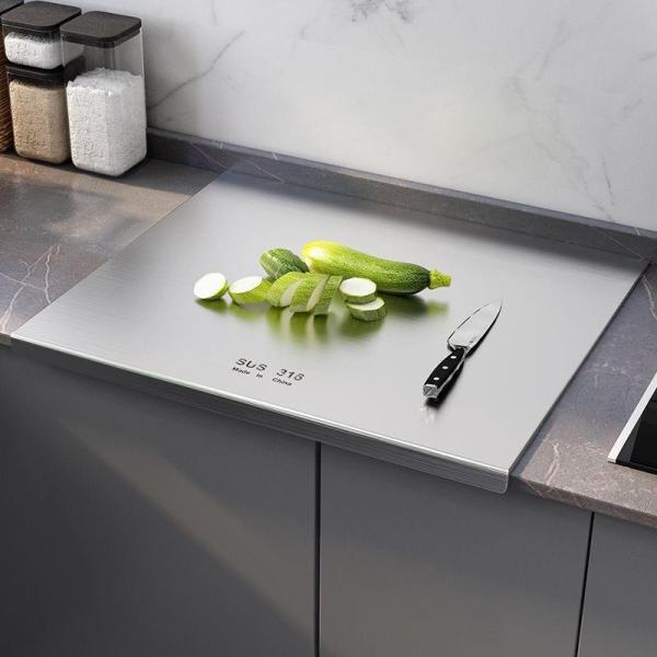 Durable Kitchen Tools Non-Slip Bamboo Chopping Board with Defrosting and Measurement