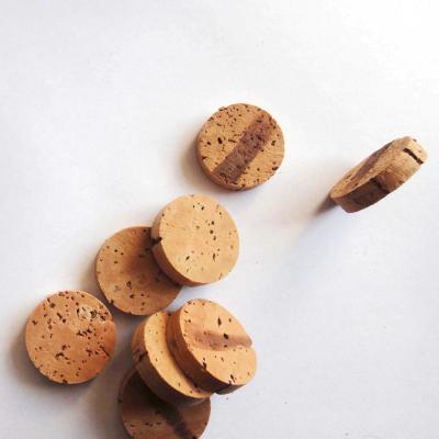 Discos Crafting puros e simples dos discos de Dia26mm 6.2mm Cork Raw Material Natural Cork