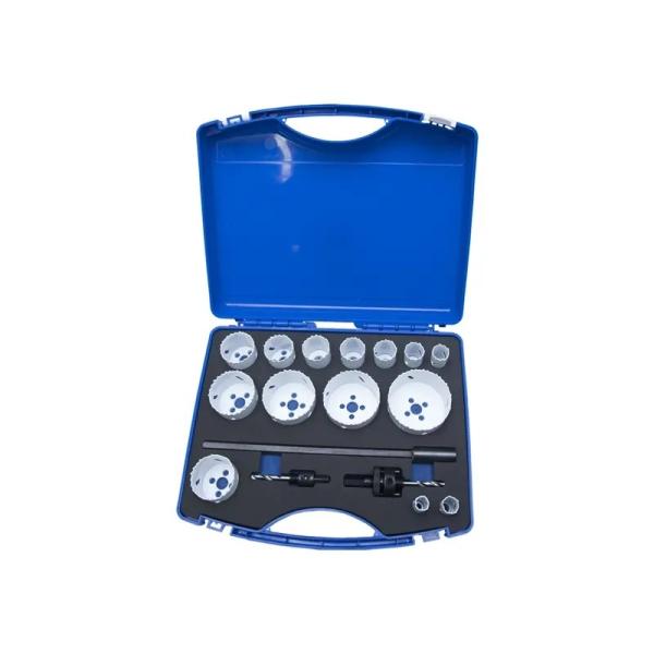 17 Piece Hole Saw Kit 64HRC-69HRC Metal Holesaw For Stainless Steel