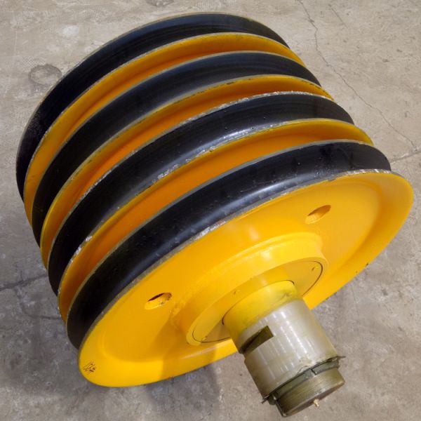 35# Cast Steel Heavy Duty Wire Rope Pulley and Crane Sheave with Customizable Size for Construction Lifting