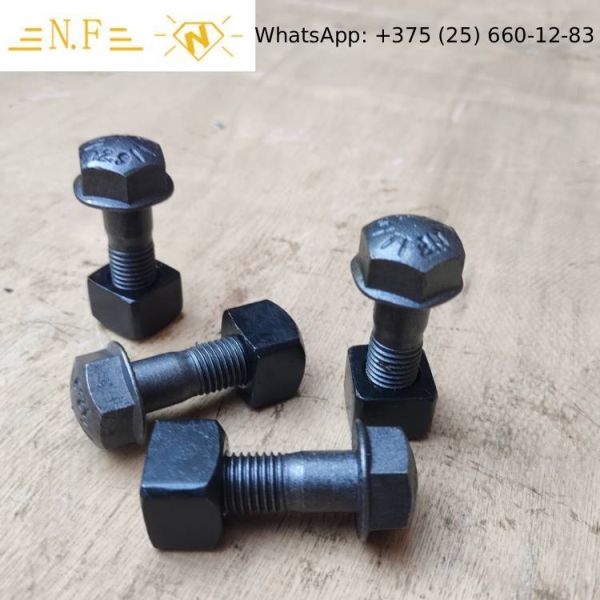 High Strength 10.9 Black Oxide Excavator Track Bolt 14x45 Oval Head Square Neck Special Hexagon Fasteners