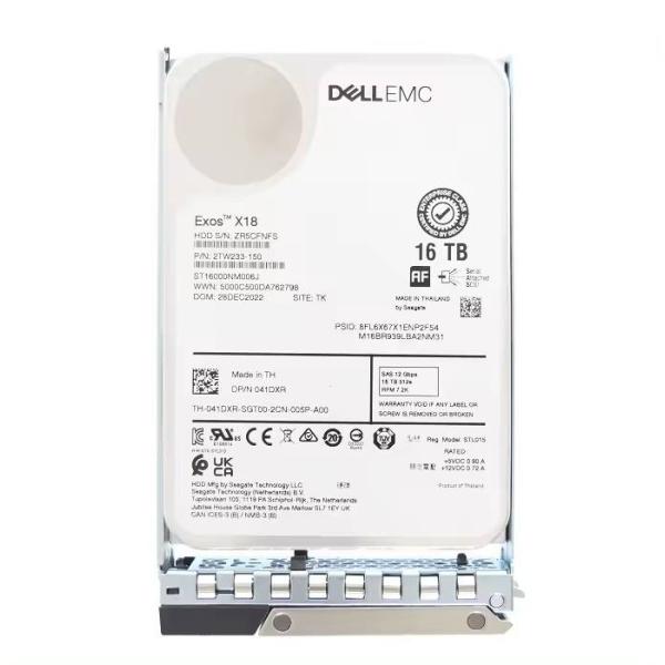 400-AJRC 16TB 7.2K RPM SAS SATA 12Gbps 512e 3.5in Hot-plug Hard Disk Drive for Dells