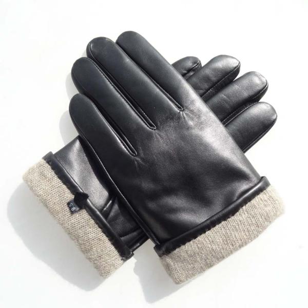 Hot sale classical mens leather gloves