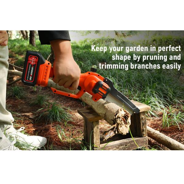 Mini Brushless Chainsaw 6 Inch Cordless Electric Battery Powered Chainsaw With Automatic Lubrication