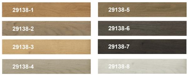 GKBM FT-W29138-1 Anti-slip Wear Resistance Brown Jump Color Oak Wood Grain Stone Vinyl Composite Click SPC Flooring