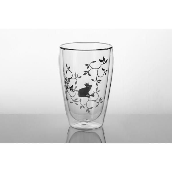 12 Ounce Double Wall Drinking Glass 340ml Borosilicate Glass Insulated Tumbler