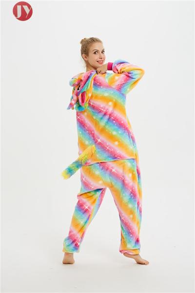 Plus Size Kigurumi Unicorn Onesie ,Thermal Light Weight Girls Rainbow Onesie