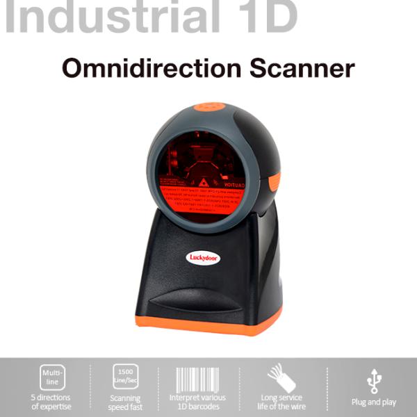 Omnidirectional Barcode Scanner ,20 Lines Laser Barcode Scanner For Point Of Sales