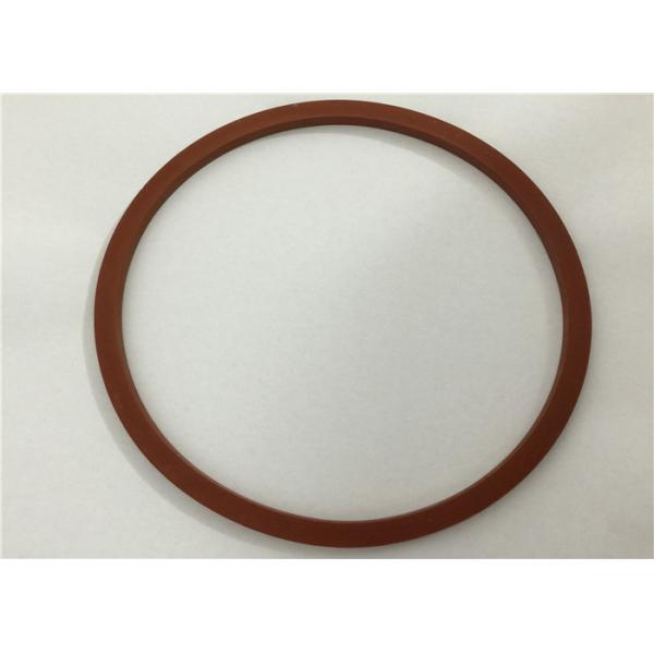 PTFE Sealed Plastic Molded Parts Smooth Surface Brown Magnetic Ring